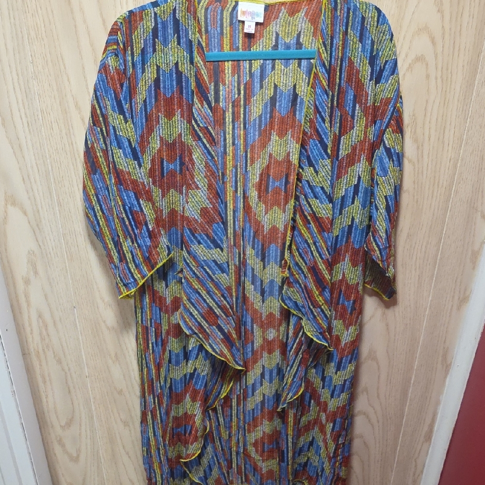 LuLaRoe Colorful Striped Kimono